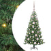 Brad de Crăciun cu 150 LED cu suport Verde 120 cm PVC - WALTI WALTI
