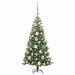 Brad de Crăciun cu 150 LED cu suport Verde 120 cm PVC - WALTI WALTI