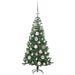 Brad de Crăciun cu 150 LED cu suport Verde 120 cm PVC - WALTI WALTI