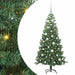 Brad de Crăciun cu 150 LED cu suport Verde 120 cm PVC - WALTI WALTI