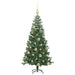 Brad de Crăciun cu 150 LED cu suport Verde 120 cm PVC - WALTI WALTI