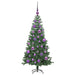 Brad de Crăciun cu 150 LED cu suport Verde 120 cm PVC - WALTI WALTI