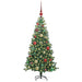 Brad de Crăciun cu 150 LED cu suport Verde 120 cm PVC - WALTI WALTI