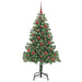 Brad de Crăciun cu 150 LED cu suport Verde 150 cm PVC - WALTI WALTI