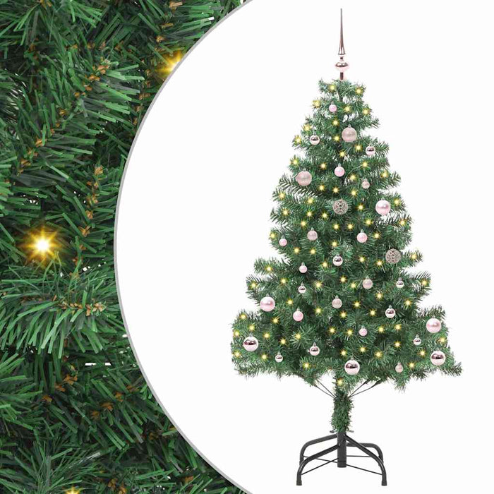 Brad de Crăciun cu 150 LED cu suport Verde 150 cm PVC - WALTI WALTI