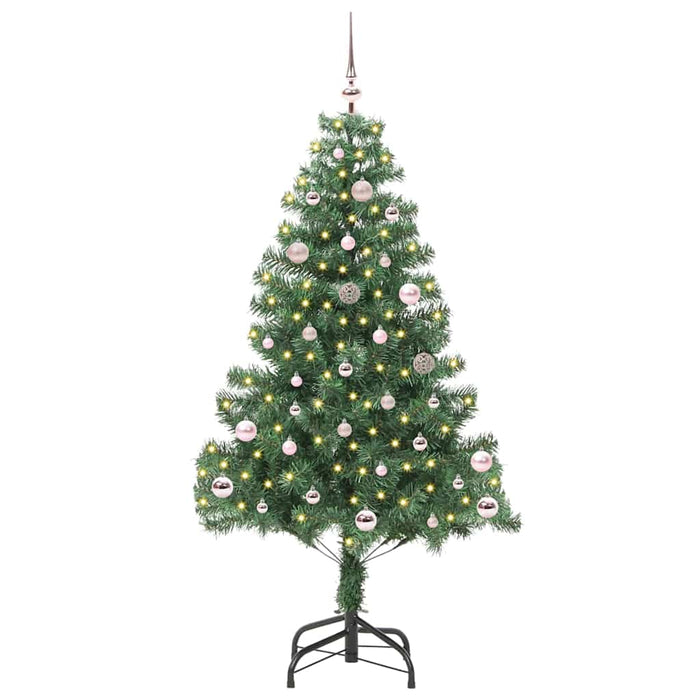 Brad de Crăciun cu 150 LED cu suport Verde 150 cm PVC - WALTI WALTI