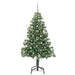 Brad de Crăciun cu 150 LED cu suport Verde 150 cm PVC - WALTI WALTI