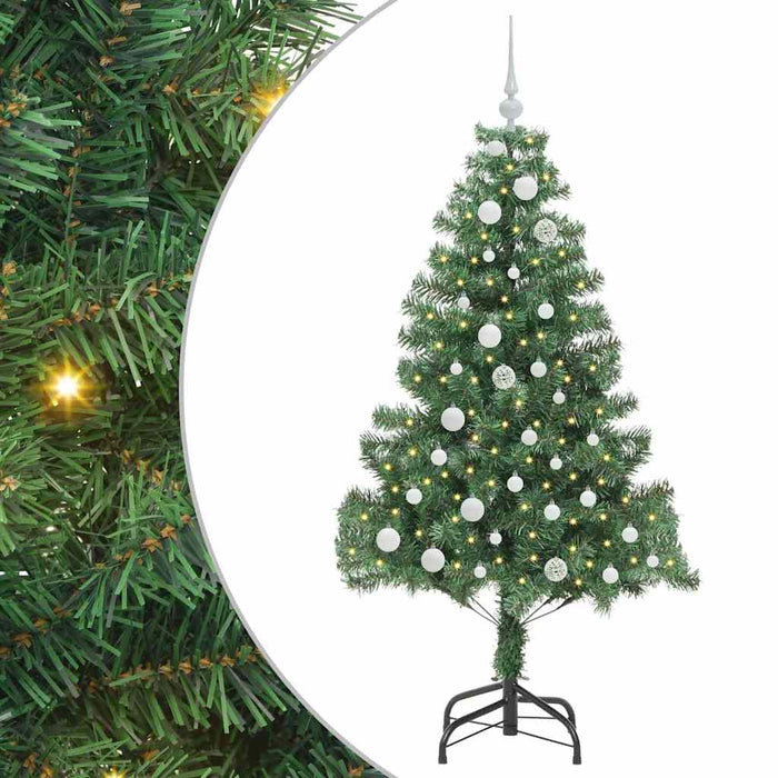 Brad de Crăciun cu 150 LED cu suport Verde 150 cm PVC - WALTI WALTI