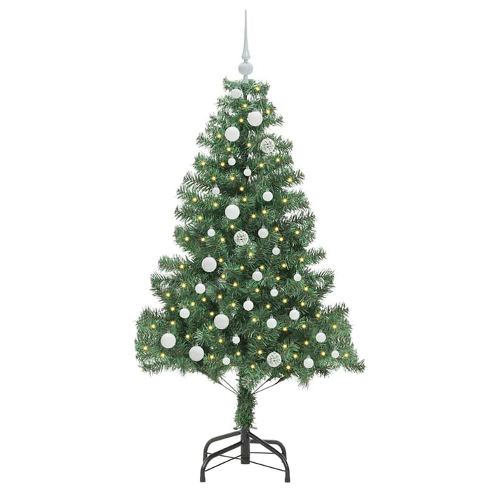 Brad de Crăciun cu 150 LED cu suport Verde 150 cm PVC - WALTI WALTI