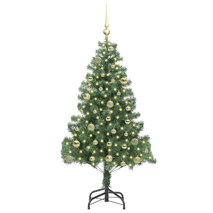 Brad de Crăciun cu 150 LED cu suport Verde 150 cm PVC - WALTI WALTI