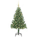 Brad de Crăciun cu 150 LED cu suport Verde 150 cm PVC - WALTI WALTI