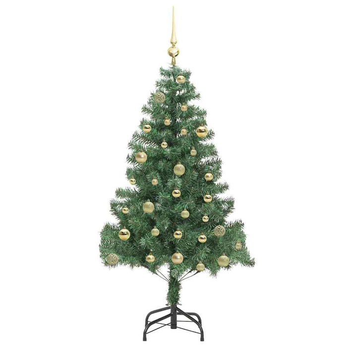 Brad de Crăciun cu 150 LED cu suport Verde 150 cm PVC - WALTI WALTI