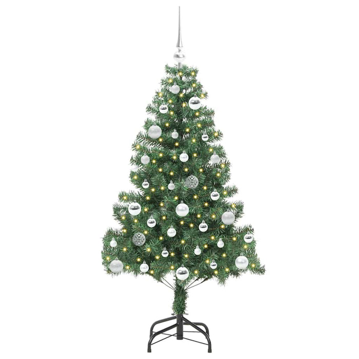 Brad de Crăciun cu 150 LED cu suport Verde 150 cm PVC - WALTI WALTI