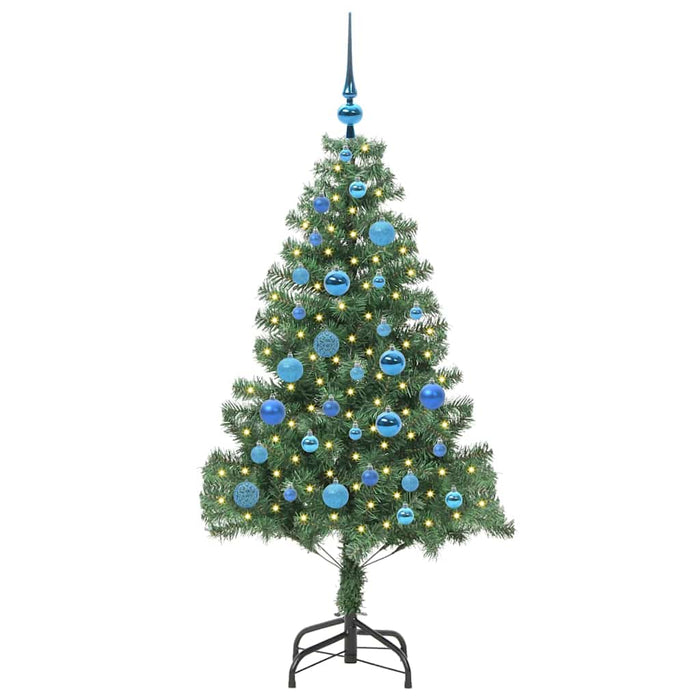 Brad de Crăciun cu 150 LED cu suport Verde 150 cm PVC - WALTI WALTI