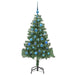 Brad de Crăciun cu 150 LED cu suport Verde 150 cm PVC - WALTI WALTI