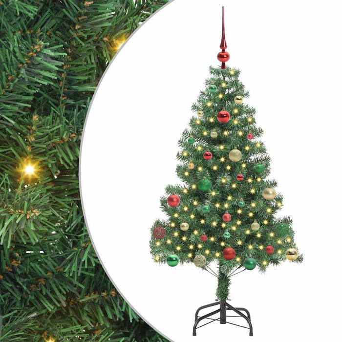 Brad de Crăciun cu 150 LED cu suport Verde 150 cm PVC - WALTI WALTI