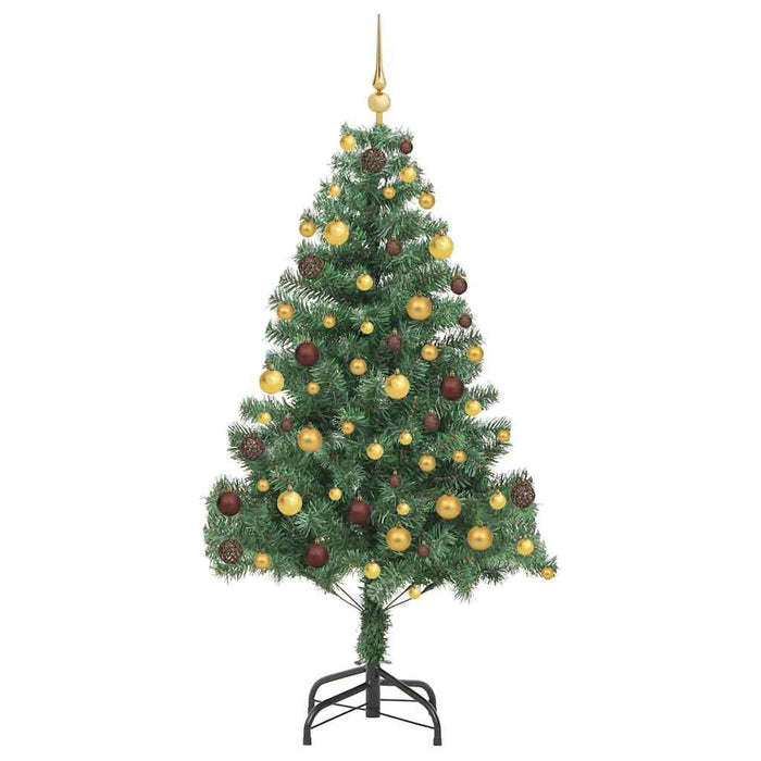 Brad de Crăciun cu 300 LED cu suport Verde 180 cm PVC WALTI