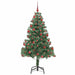 Brad de Crăciun cu 300 LED cu suport Verde 180 cm PVC - WALTI WALTI