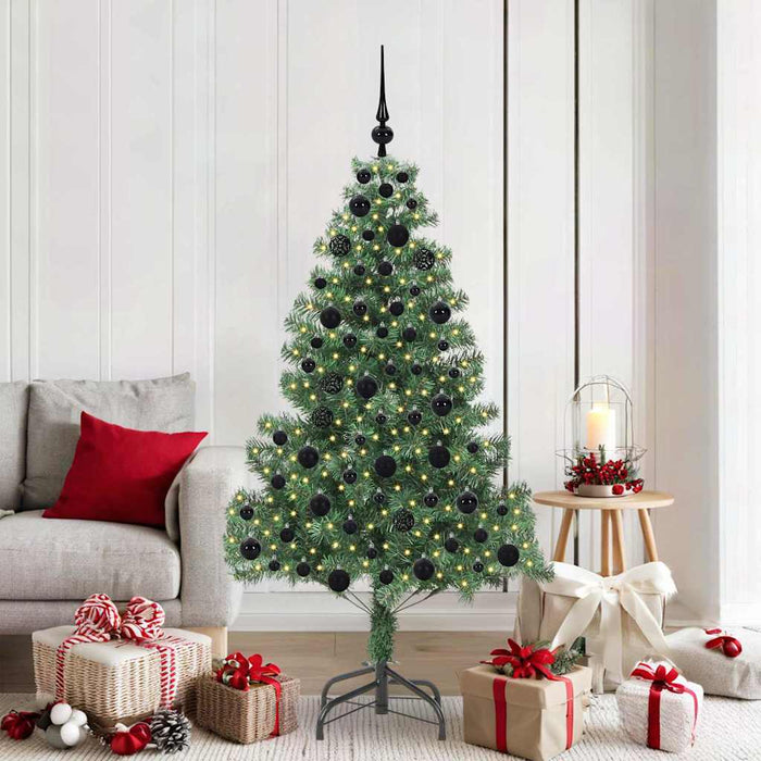 Brad de Crăciun cu 300 LED cu suport Verde 180 cm PVC - WALTI WALTI