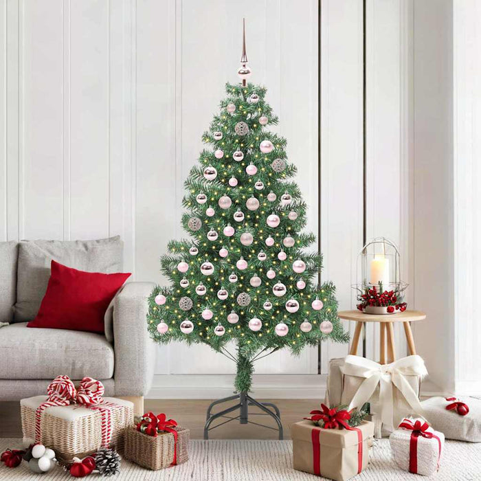 Brad de Crăciun cu 300 LED cu suport Verde 180 cm PVC - WALTI WALTI