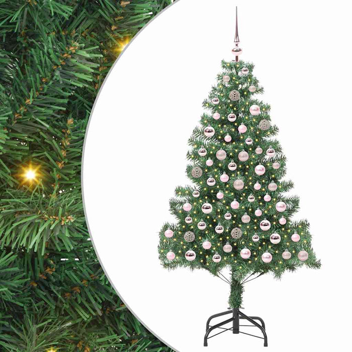 Brad de Crăciun cu 300 LED cu suport Verde 180 cm PVC - WALTI WALTI