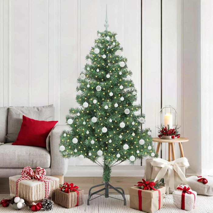 Brad de Crăciun cu 300 LED cu suport Verde 180 cm PVC - WALTI WALTI