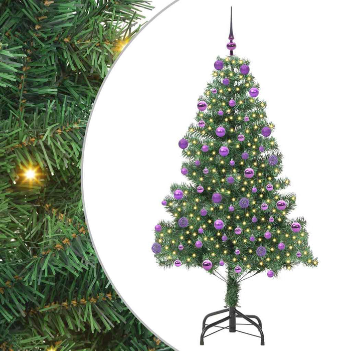 Brad de Crăciun cu 300 LED cu suport Verde 180 cm PVC - WALTI WALTI