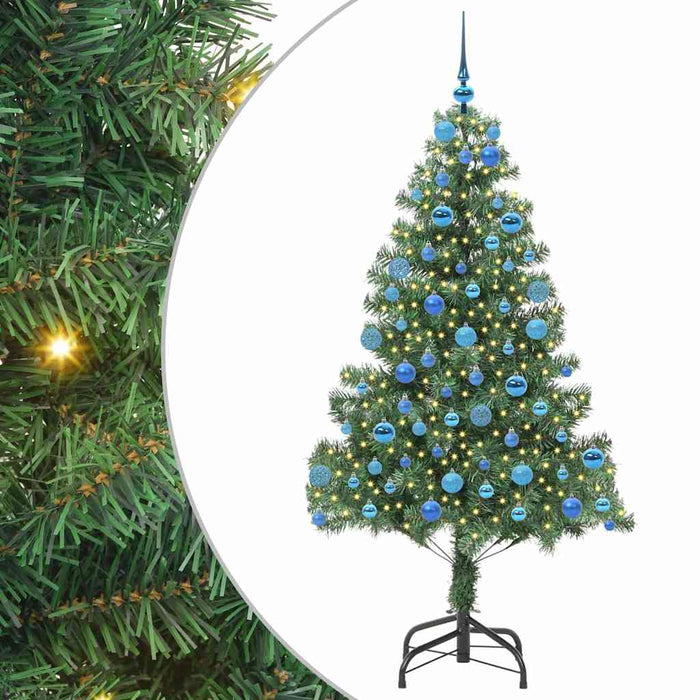 Brad de Crăciun cu 300 LED cu suport Verde 180 cm PVC - WALTI WALTI