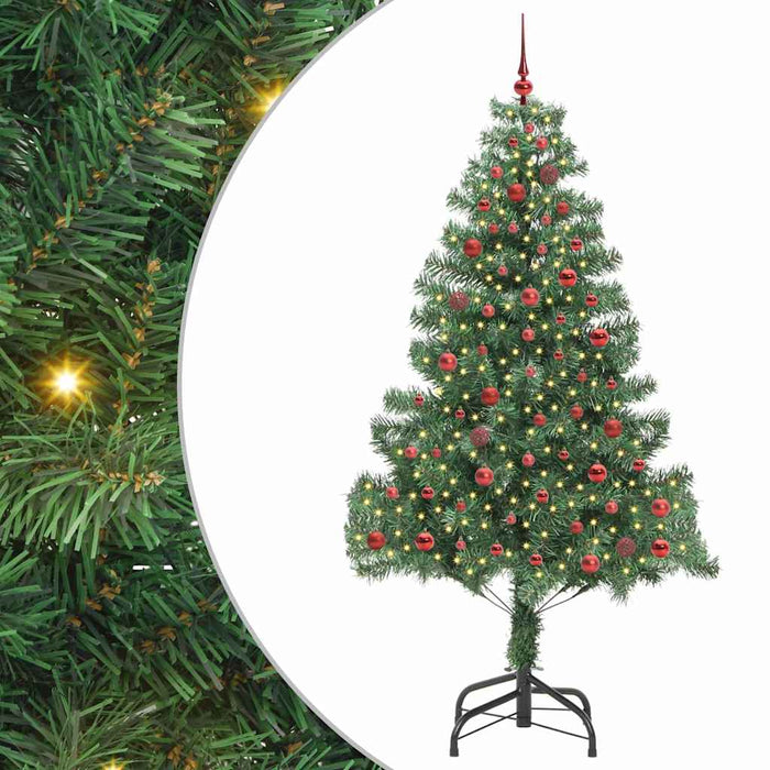 Brad de Crăciun cu 300 LED cu suport Verde 210 cm PVC - WALTI WALTI