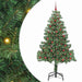 Brad de Crăciun cu 300 LED cu suport Verde 210 cm PVC - WALTI WALTI