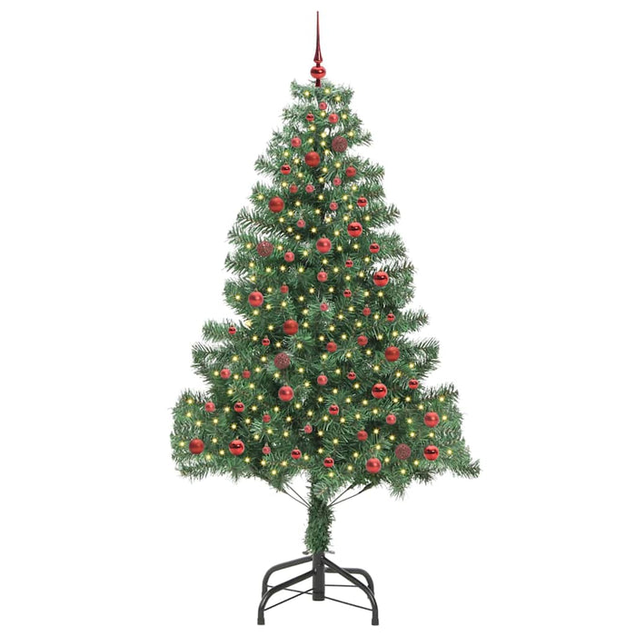 Brad de Crăciun cu 300 LED cu suport Verde 210 cm PVC - WALTI WALTI