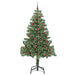 Brad de Crăciun cu 300 LED cu suport Verde 210 cm PVC - WALTI WALTI