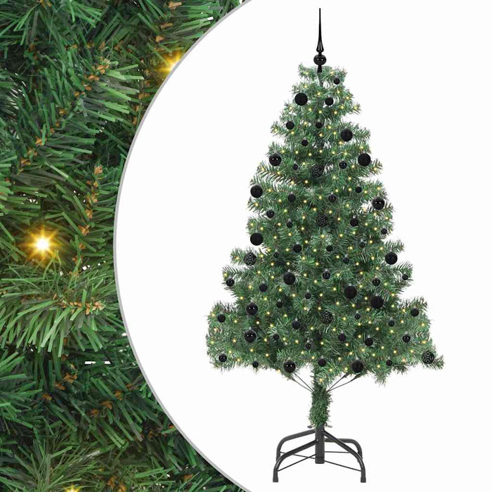 Brad de Crăciun cu 300 LED cu suport Verde 210 cm PVC - WALTI WALTI