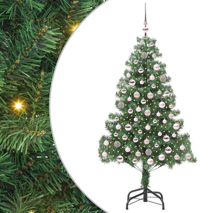 Brad de Crăciun cu 300 LED cu suport Verde 210 cm PVC - WALTI WALTI