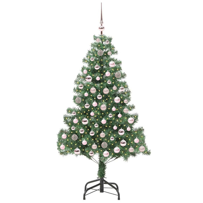 Brad de Crăciun cu 300 LED cu suport Verde 210 cm PVC - WALTI WALTI