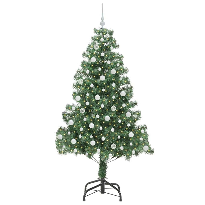 Brad de Crăciun cu 300 LED cu suport Verde 210 cm PVC - WALTI WALTI