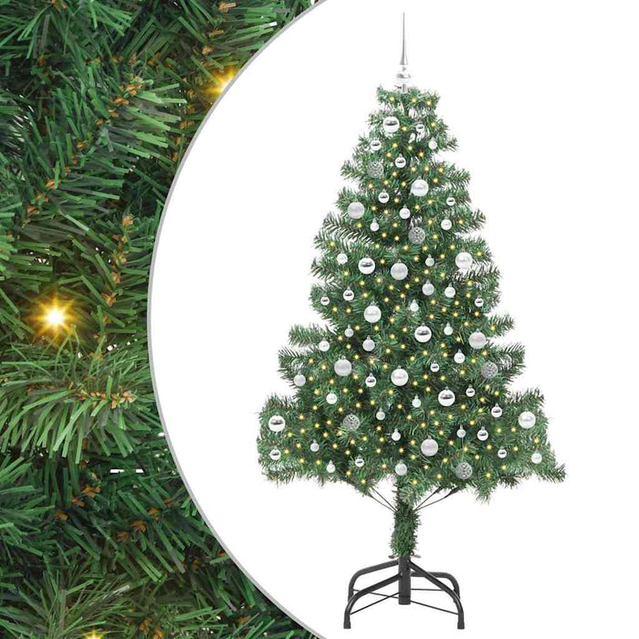 Brad de Crăciun cu 300 LED cu suport Verde 210 cm PVC - WALTI WALTI