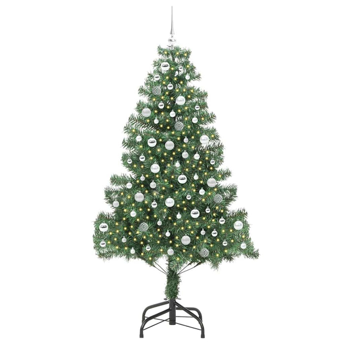Brad de Crăciun cu 300 LED cu suport Verde 210 cm PVC - WALTI WALTI