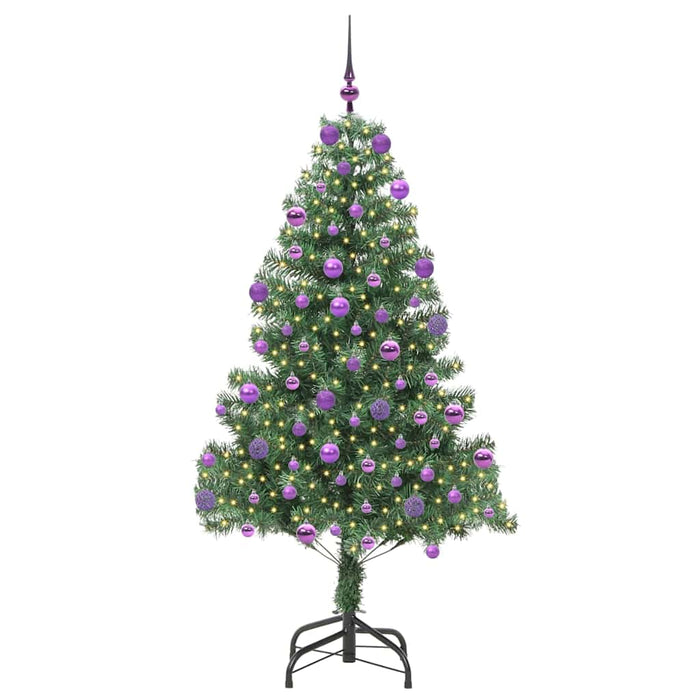 Brad de Crăciun cu 300 LED cu suport Verde 210 cm PVC - WALTI WALTI