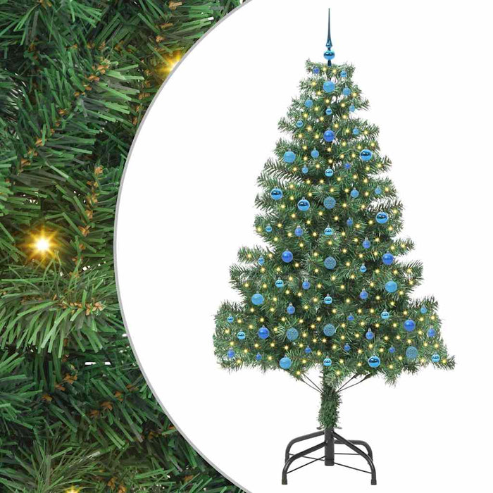 Brad de Crăciun cu 300 LED cu suport Verde 210 cm PVC - WALTI WALTI