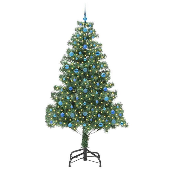 Brad de Crăciun cu 300 LED cu suport Verde 210 cm PVC - WALTI WALTI