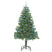 Brad de Crăciun cu 300 LED cu suport Verde 210 cm PVC - WALTI WALTI