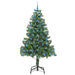 Brad de Crăciun cu 300 LED cu suport Verde 210 cm PVC - WALTI WALTI
