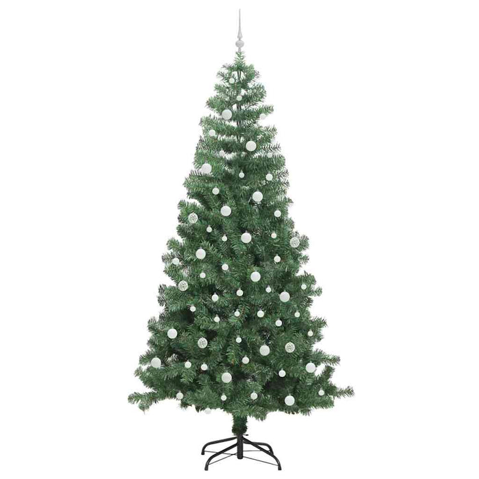 Brad de Crăciun cu 300 LED cu suport Verde 240 cm PVC - WALTI WALTI