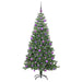 Brad de Crăciun cu 300 LED cu suport Verde 240 cm PVC - WALTI WALTI