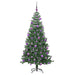 Brad de Crăciun cu 300 LED cu suport Verde 240 cm PVC - WALTI WALTI