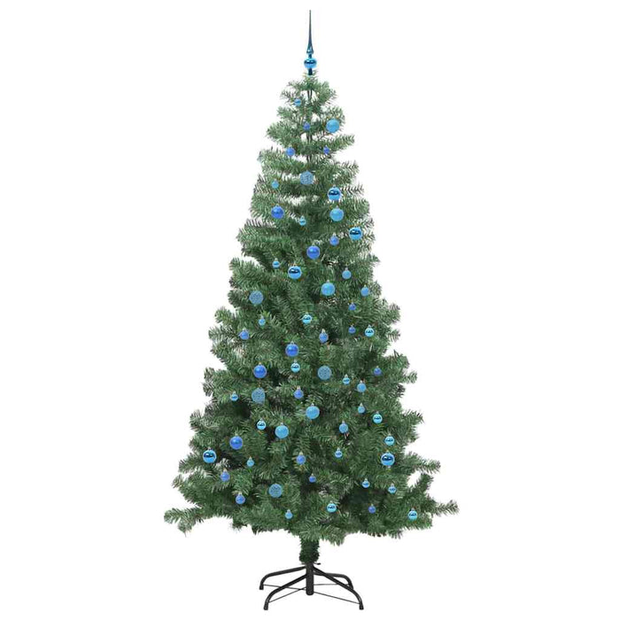 Brad de Crăciun cu 300 LED cu suport Verde 240 cm PVC - WALTI WALTI