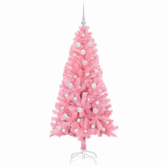 Brad de Crăciun cu 150 LED cu suport Roz 150 cm PVC - WALTI WALTI
