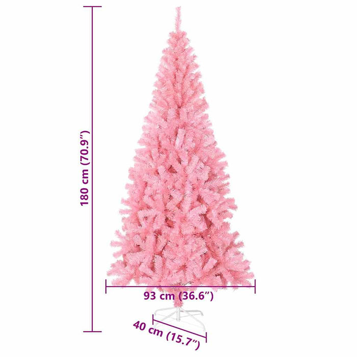 Brazi artificiali de Crăciun Roz 180 cm PVC - WALTI WALTI