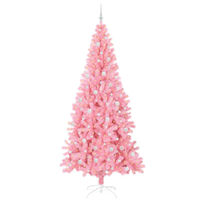 Brad de Crăciun Roz 240 cm PVC WALTI